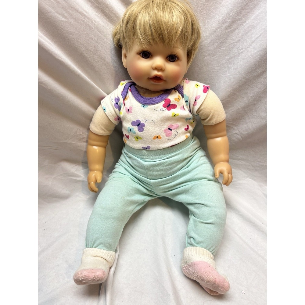 Real Baby Doll Blonde Hair Blue Eyes Realistic Kiki Collection